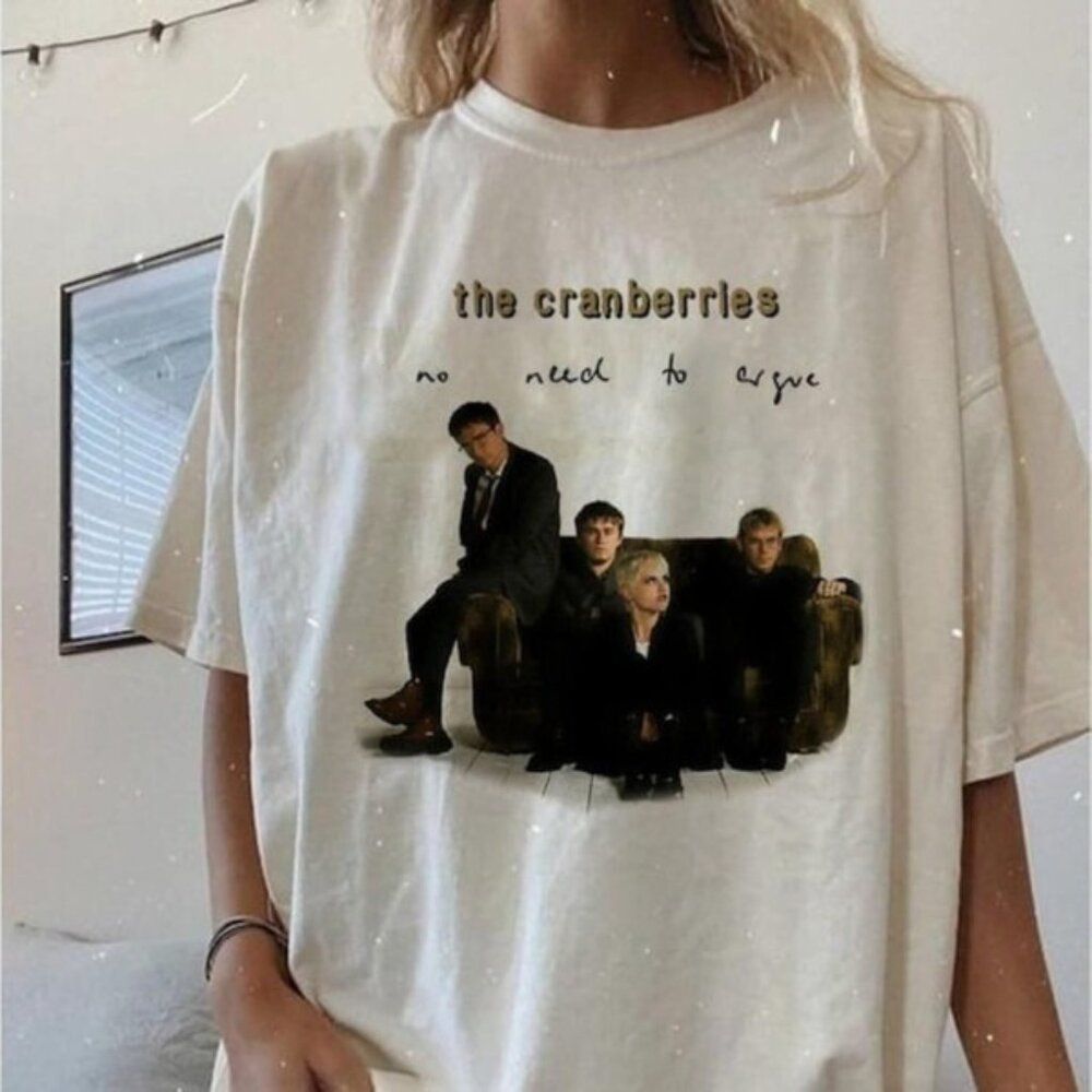 The Cranberries 1995 Tour T-Shirt Irish Rock Band Vintage Concert Tee 89